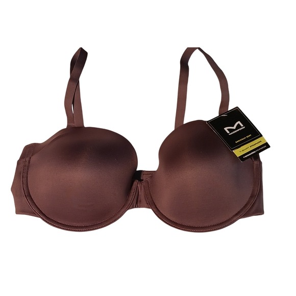 Maidenform T-Shirt Wireless Bra Seamless Underwire Molded Cups Size 38C Brown - Picture 1 of 4